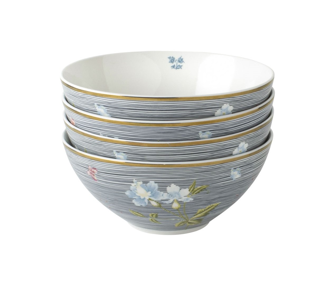 Набір із 4-х мисок Heritage Giftset 4 Bowls 16 cm Midnight Pinstripe